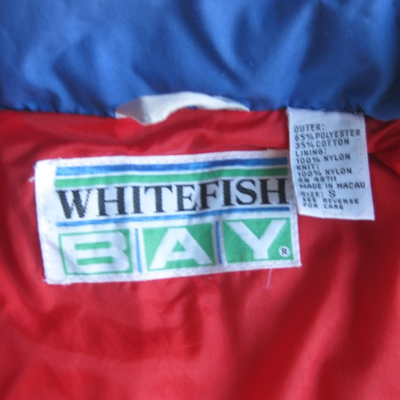 Vintage 90s hidden hood sleeve stripe coat - Picture 3 of 7